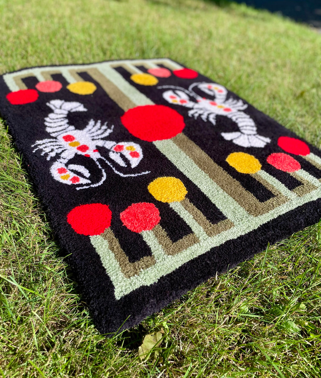 Ghost Lobsters Rug