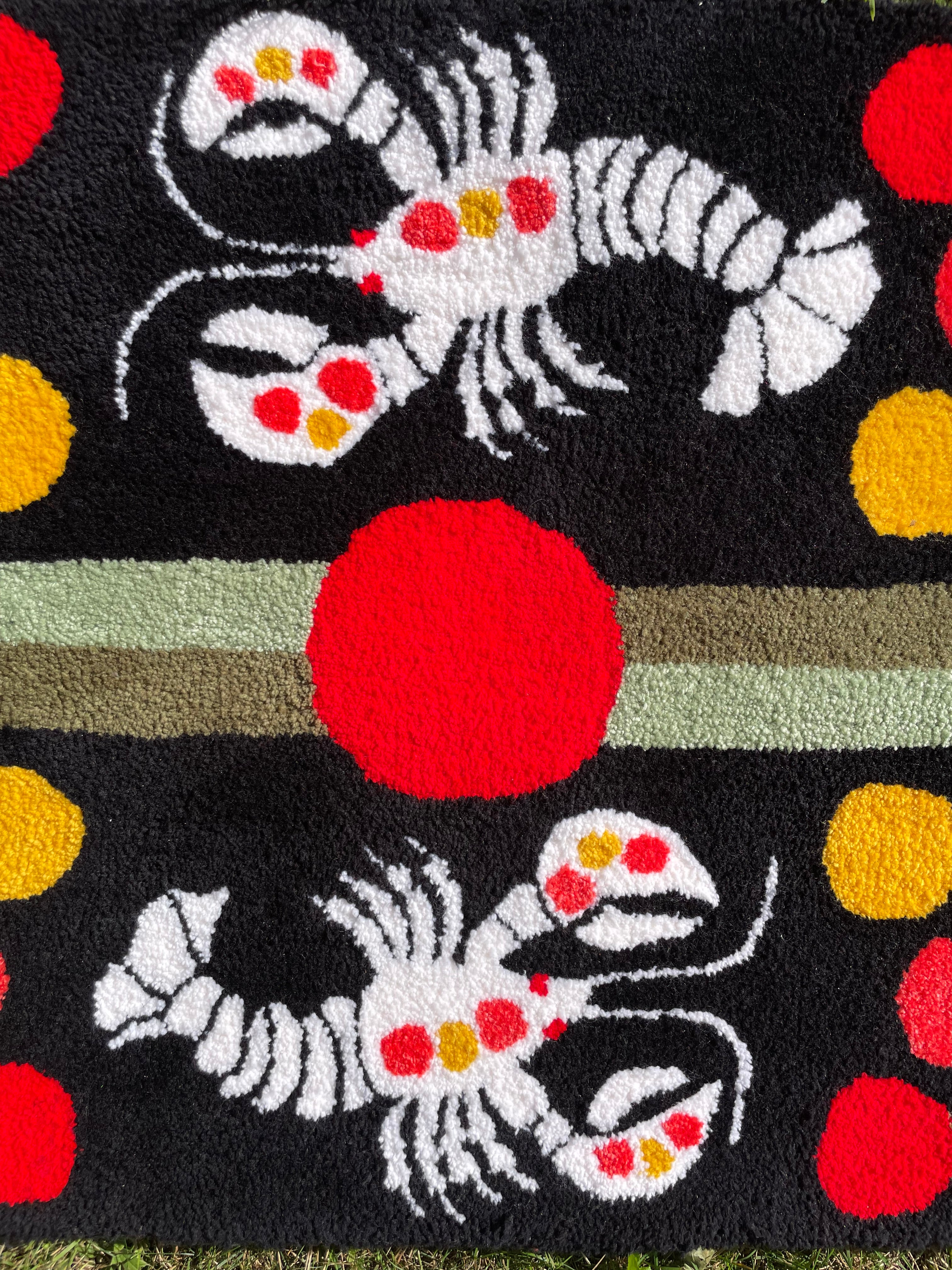Ghost Lobsters Rug